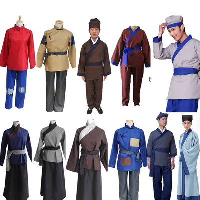 Cho thuê trang phục cổ xưa, ăn xin, vá nông dân, thường dân, ăn xin, kẻ lang thang, quần áo tồi tàn, Yang Bailao, trang phục biểu diễn của Xier