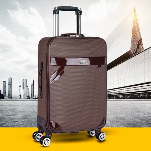 Túi du lịch gấp vai túi xách tay vải canvas có thể được đặt xe đẩy hành lý công suất lớn túi ngắn lên máy bay nội trú nữ