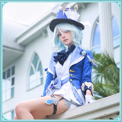 Genshin Impact cosplay Fontaine Thần Nước Funi Neve Carlos váy cosplay nữ