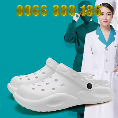 Dép y tế nam nữ đi trong phòng mổ chống trơn trượt đế mềm phòng khám khoa Bao Đầu Crocs bệnh viện đi làm không mỏi chân