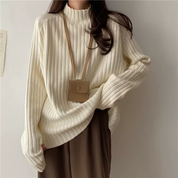[năm mảnh giảm 50%] mùa đông mới dành cho nữ phiên bản Hàn Quốc cổ tròn Slim áo len dệt kim dài tay thoải mái JY