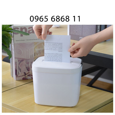 Máy hủy tài liệu loại máy tính để bàn máy hủy giấy di động mini công suất nhỏ cho cá nhân
