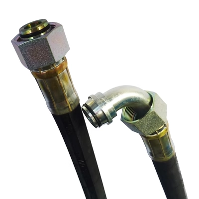 Dây thép cao su bện ống áp suất cao chịu dầu nhiệt độ cao chống cháy nổ ống dầu thủy lực 1 2 ống vòi áp lực 34 inch