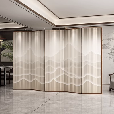 Vách phòng khách gỗ rắn văn phòng khách sạn bao gồm phong cảnh hợp kim nhôm có thể tháo rời