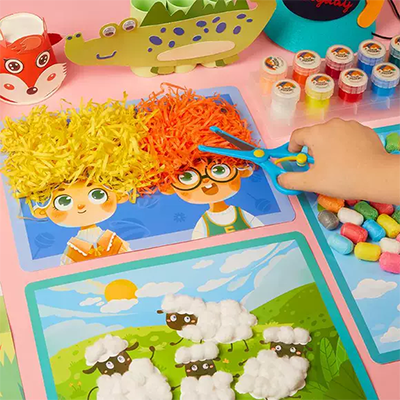 Trẻ em mẫu giáo của nhãn hiệu nghệ thuật và thủ công class nguồn cung cấp bức tranh graffiti xử lý sponge bàn chải nghệ thuật bàn chải bàn chải con dấu