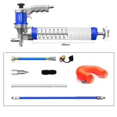 bơm mỡ bò bằng tay Súng bắn mỡ khí nén áp suất cao Shengpai chất độn bơ nhỏ đặc biệt dành cho máy xúc máy bơ tự động gắn trên xe súng bắn mỡ bò