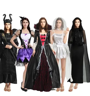 Halloween trưởng thành trang phục cosplay nữ Chết ma cô dâu khăn choàng mũi ngôi nhà ma ám Đảng nhập vai trang phục ý tưởng halloween