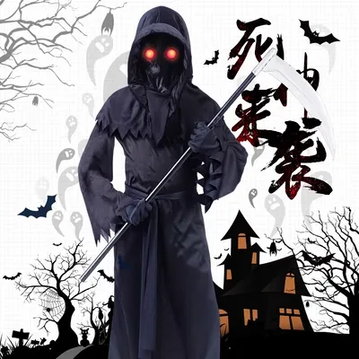 Halloween Trẻ Em Trang Phục Bé Trai Cái Chết Của Ma Cà Rồng Quần Áo Kinh Dị Trang Phục Hóa Trang Ninja Ma Đầm halloween google 2022