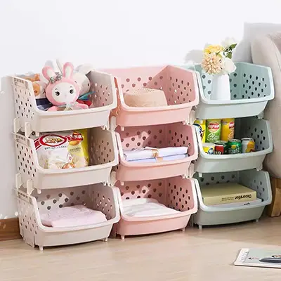 Kệ bếp kệ rau lưu trữ sàn nhiều tầng cung cấp thiết bị nhỏ bách hóa lưu trữ giỏ trái cây kệ lưu trữ hoàn thiện - Trang chủ phụ kiện bếp higold