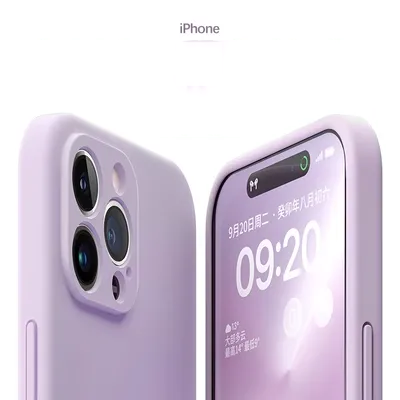 Vỏ điện thoại di động silicone lỏng phù hợp cho Apple 14 iPhone 14 pro max vỏ bảo vệ siêu mỏng13 pro chống rơi mềm mại màu trơn
