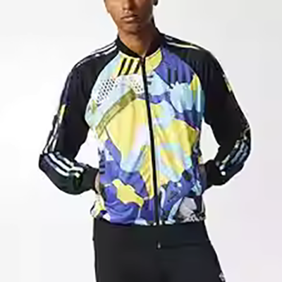 Adidas nam clover nam in loạt graffiti áo khoác nam thể thao giản dị áo khoác BK5924 - Áo khoác thể thao / áo khoác áo khoác asics chính hãng