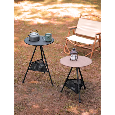 bàn ghế ăn gấp gọn Gấp ngoài trời bàn tròn nhỏ nhẹ di động nâng bàn cà phê bàn ​​ăn cắm trại cắm trại bàn cà phê bàn cafe gấp gọn