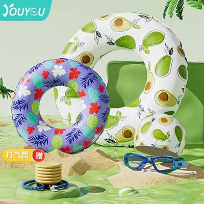 Nách nổi vòng tròn phao cứu sinh cô gái lớn bong bóng dày cậu bé nam bơi vòng chuyên nghiệp thành một em bé rắn chắc - Cao su nổi phao tay tập bơi