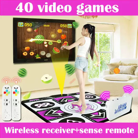 Cậu bé đồ chơi khiêu vũ thậm chí TV thể thao chăn tập thể dục khiêu vũ TV nhà nhỏ tuổi TV xử lý - Dance pad thảm nhảy đôi