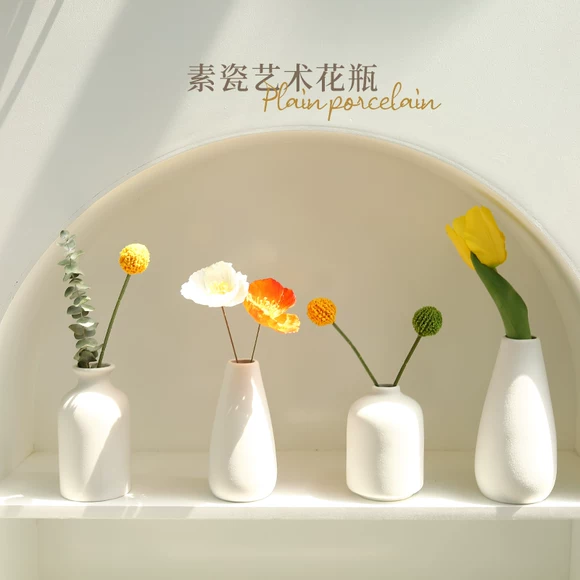 Hoa gốm mới để bàn hoa Địa Trung Hải bình hoa nhiều hoa chậu gốm đầy đủ - Vase / Bồn hoa & Kệ chậu trồng hoa