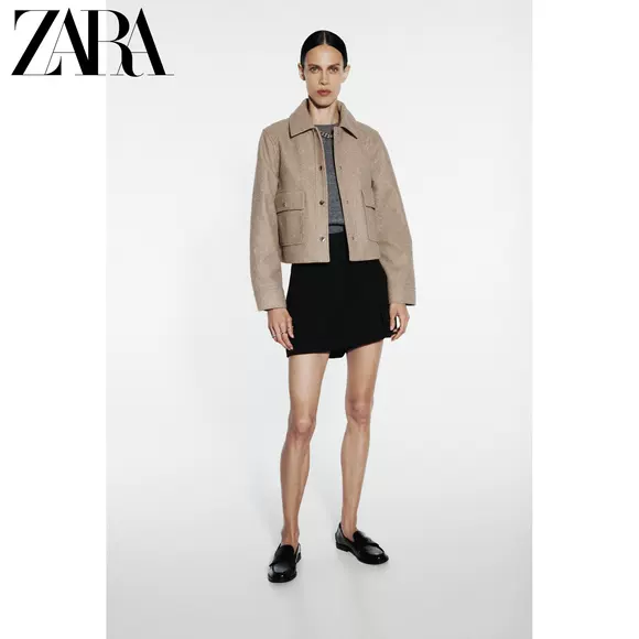 ZOJ được may thủ công hai mặt áo khoác len ngắn nữ áo khoác nhỏ mùa đông 2018 nữ nóng bỏng đặc biệt - Áo khoác ngắn áo khoác da nữ
