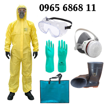 Quần áo bảo hộ liền mảnh chống bụi chống hóa chất quần áo làm việc hóa chất phun sơn