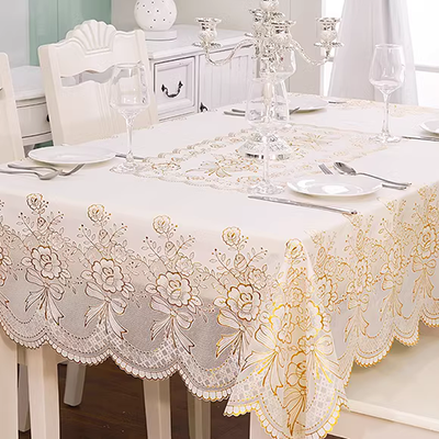 Khăn trải bàn bằng vải lanh cotton nhỏ bàn tươi vải không thấm nước chống vảy dầu không dùng một lần lưới màu đỏ hình chữ nhật bàn cà phê mat bàn tròn khăn trải bàn đám cưới