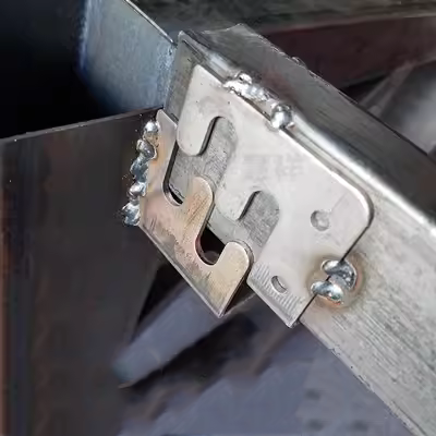 Kim loại khóa phần cứng phụ kiện đồ nội thất khung thép kết nối khung buộc chặt kết hợp nút mẹ nút vuông sắt - Chốt ốc vít bu lông