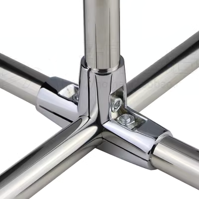 25 mm ba chiều hai chiều kết nối đường ống rack rack hiển thị giá khớp nối fastener phụ kiện ống thép không gỉ đinh sắt