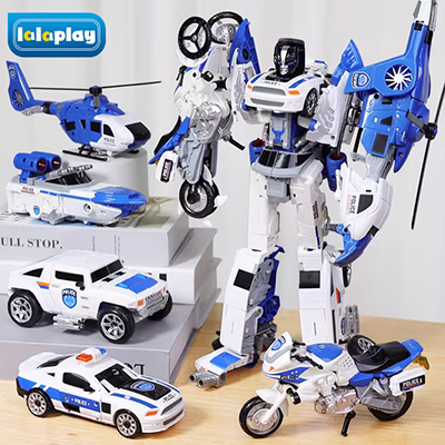 Hàn quốc Mini Đại Lý Đội Đồ Chơi Trẻ Em Mạnh Nhất Chiến Binh Búp Bê Búp Bê Vũ Khí Transformers Robot Tại Chỗ đồ chơi gỗ