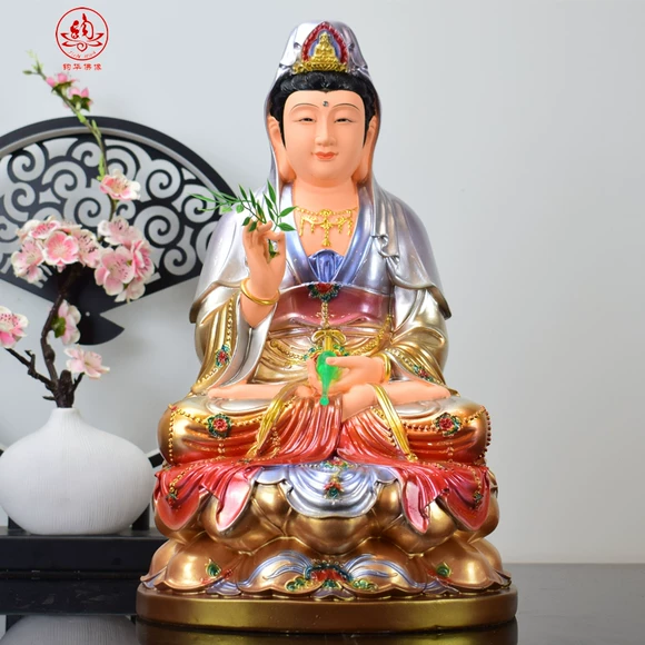 Quán Thế Âm Guanyin chân dung Đài Loan Giang Yizi 50x113 cm Phật giáo chân dung tôn giáo cung cấp đức tin