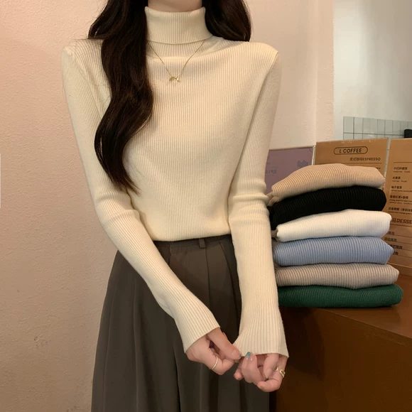 Handu quần áo nhà 2019 mùa thu mới của phụ nữ Hàn Quốc lỏng lẻo áo len lưới retro áo len thủy triều YK9946 - Vòng cổ áo len áo len tăm