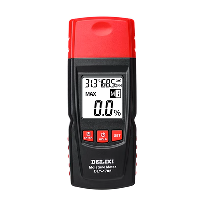 Máy đo độ ẩm Delixi treo tường thùng carton khô máy đo độ ẩm đo độ ẩm máy dò gỗ máy đo nhiệt độ độ ẩm elitech