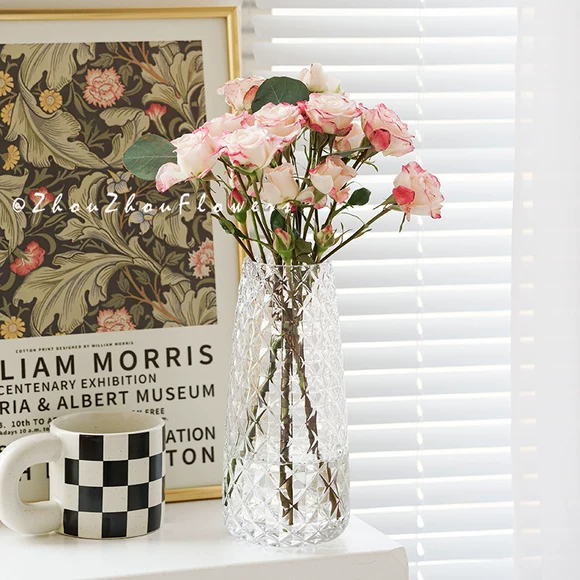 Chậu hoa chậu chậu khung trong nhà hoa cửa sổ hoa lily bình trắng trồng hoa cắm hoa tươi và đơn giản - Vase / Bồn hoa & Kệ