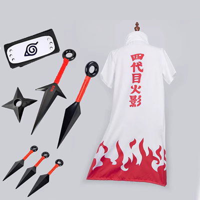 Naruto tổ chức Akatsuki cos quần áo anime thế hệ thứ tư Namikaze Minato áo choàng ngoại vi quần áo Naruto Sasuke