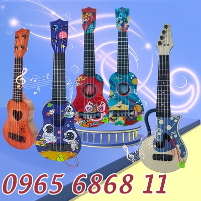 Trẻ em và chàng trai mô phỏng guitar của mình lớn bass đồ chơi giáo dục có thể chơi người mới bắt đầu nhạc cụ âm nhạc 21 inch