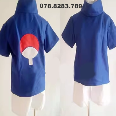 Số 9 Naruto anime trang phục Sasuke thế hệ thứ nhất và thứ hai cosplay quần áo Sasuke quần áo