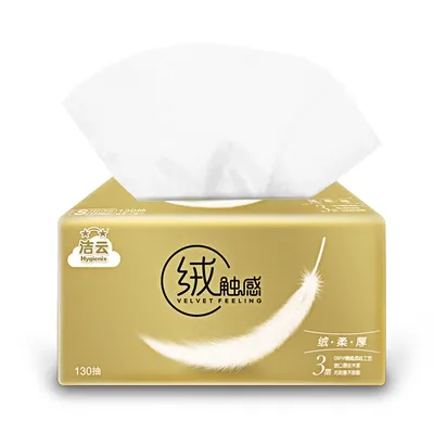 Jieyun nhung giấy cảm ứng 3 lớp 130 bơm 12 gói mềm gói giấy khổ nhỏ khăn giấy - Sản phẩm giấy / Khăn giấy ướt