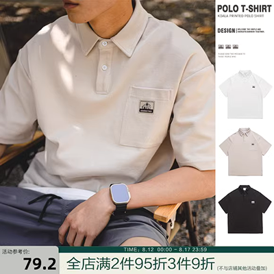 Cửa hàng chính thức của nam giới áo sơ mi POLO giản dị áo sơ mi tay ngắn hoa áo sơ mi POLO - Polo