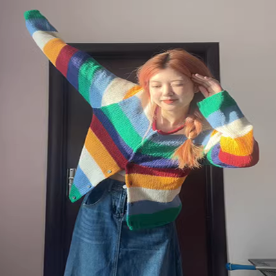 Xuân 2018 mới của phụ nữ Hàn Quốc áo len áo thun nữ váy dài đan đáy áo sơ mi Slim nữ áo choàng thủy triều - Áo len