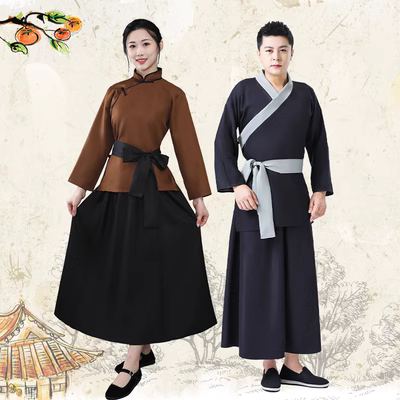 Trang phục biểu diễn của nông dân và dân thường cổ đại, Hanfu nữ, bộ váy dài, cửa hàng trang phục, trang phục biểu diễn của người giúp việc làng