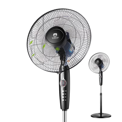 Quạt điện tầng quạt nhà đứng ký túc xá im lặng thời gian điều khiển từ xa máy tính để bàn lắc đầu quạt gió lớn - Quạt điện quạt boss s106