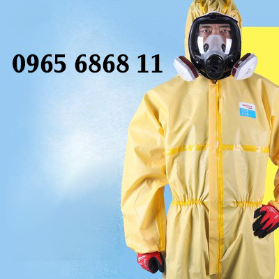 Quần áo bảo hộ cơ thể liền mảnh chống axit hóa chất làm việc phòng thí nghiệm quần áo phòng sạch