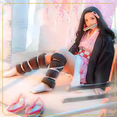 cosplay muzan Demon Slayer: Kimetsu no Yaiba Kamado Nezuko đầy đủ trang phục cosplay anime Nhật Bản loli phong cách dễ thương của phụ nữ sexy cosplay nezuko