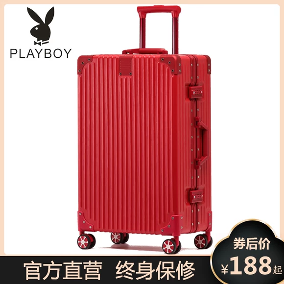 Vỏ xe đẩy nữ 20 vali retro bánh xe phổ thông hành lý du lịch 24 inch Phiên bản Hàn Quốc của nam sinh viên mật khẩu hộp da 26 vali mr vui