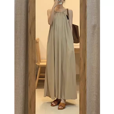 AliExpress Amazon mới phát hiện ra chiếc váy sling váy 2 dây dáng dài
