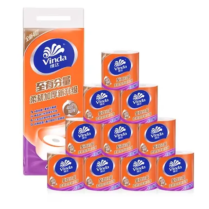 Vinda cuộn giấy với trọng lượng 3 lớp 160 gram 40 cuộn khăn giấy vệ sinh sản phẩm giấy - Sản phẩm giấy / Khăn giấy ướt giấy sipiao chuẩn