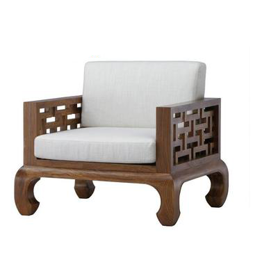 Mới Trung Quốc Zen Rắn Gỗ Sofa Thiết kế Phòng khách Vải Sofa Nhóm Villa Club Khách sạn Nội thất Tùy chỉnh