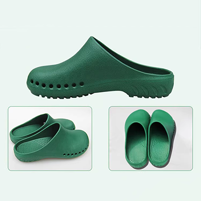 giày phẫu thuật trượt dép Giày bảo vệ cho nam và nữ hoạt động y tá phòng làm việc giày phẳng thí nghiệm y tế dép Baotou