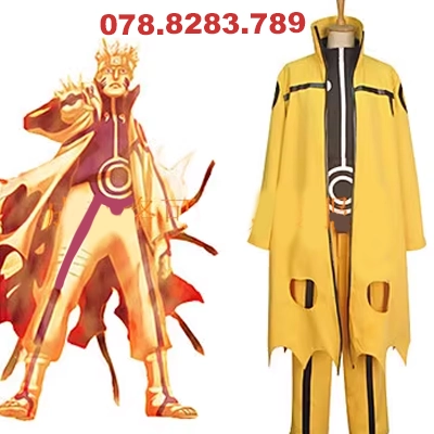 Tùy chỉnh 
            Uzumaki Naruto Naruto Sáu Con Đường Sage Chín Đuôi Chế Độ Trang Phục Thế Hệ 2 Cosplay Quần Áo Nam cosplay konan