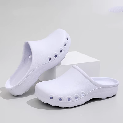 Dép đi trong phòng mổ của bác sĩ, phòng thí nghiệm bệnh viện y tá đặc biệt nam nữ Baotou giày có lỗ bảo vệ chống trượt giày công sở dép phòng sạch