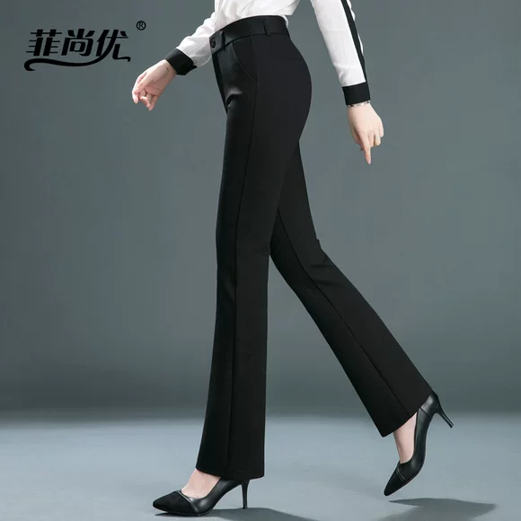 Wan Wan Khánh Khánh mỏng cộng với nhung giây mỏng quần đen Hàn Quốc cộng với quần nhung chân 915 quần jean nữ xịn
