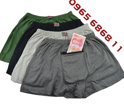 quần sịp doremon Quần xì nam có túi đựng tiền chống trộm chất liệu sợi tre thiên thiên quần lót boxer cotton quần lót nam tam giác