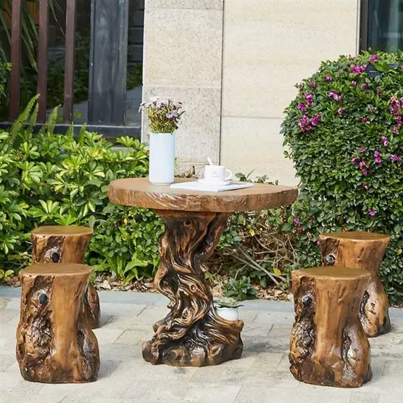 Cung cấp đặc biệt tự nhiên khắc bàn cà phê hỗ trợ ghế linh sam ghế xoay ghế gỗ rắn tấm bàn trà cây gốc khối ngắn - Các món ăn khao khát gốc bộ bàn ghế gốc cây xà cừ