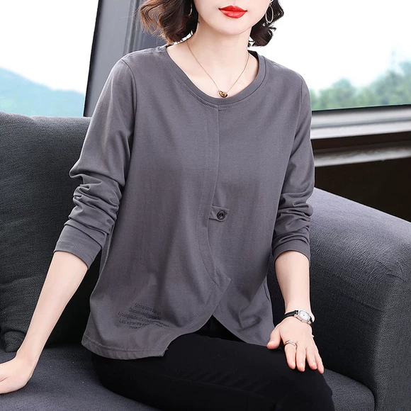 Quần cotton nữ trung niên dày ba lớp cộng với nhung cao eo ấm áp quần bà ngoại giả lạc đà cỡ lớn mùa đông áo thun nữ tuổi 40